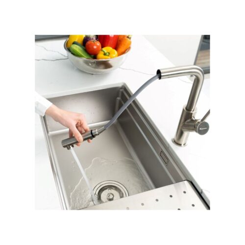 Chậu rửa bát chống xước Konox Workstation Sink – Undermount Sink KN7644SU Dekor (4)