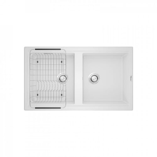 Chậu rửa bát Konox Granite Sink Phoenix Smart 860 – White Silver