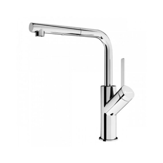 Vòi rửa bát dây rút Konox Artan Chrome