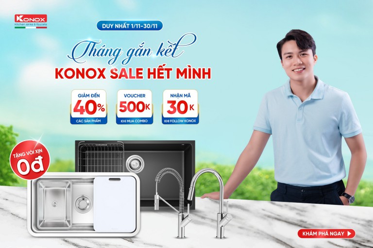 “THÁNG GẮN KẾT - KONOX SALE HẾT MÌNH”- Bùng nổ siêu ưu đãi tháng 11