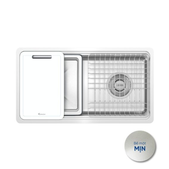 Chậu rửa bát Konox phong cách Nhật bề mặt mịn Tari 780SM