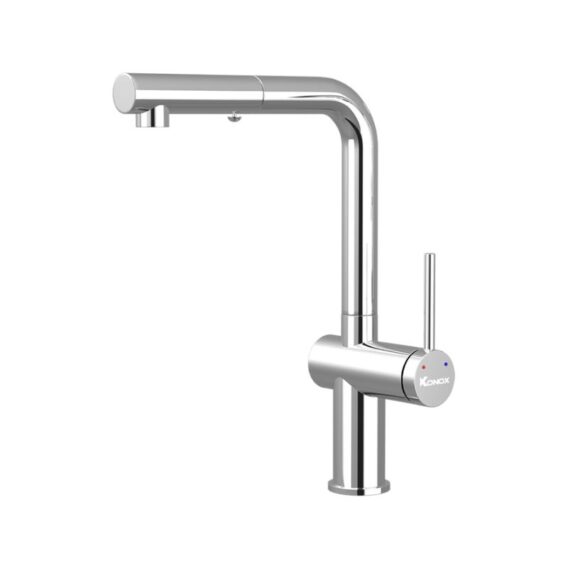 Vòi rửa bát dây rút Konox Stream Chrome